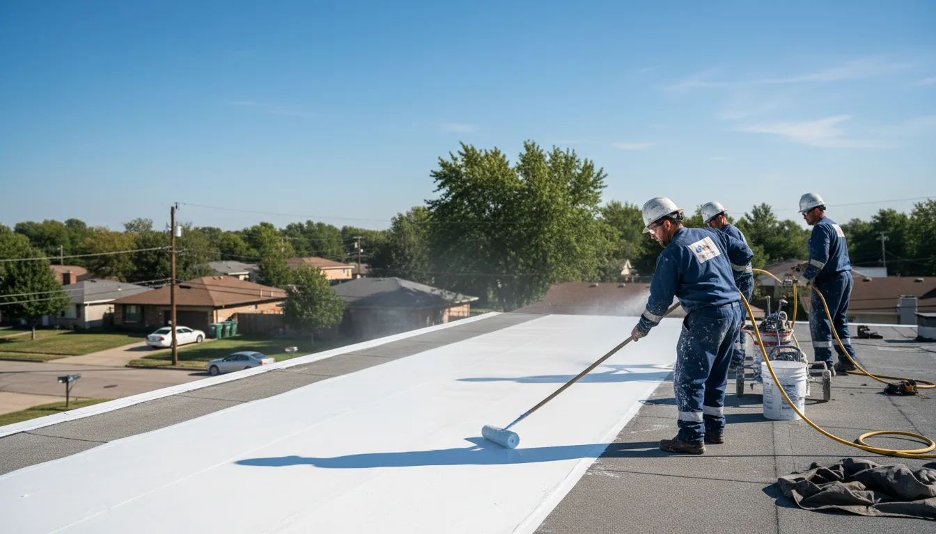 Commercial roof coating in Newtown, IN near me